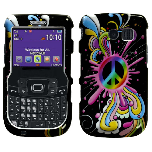 Samsung FREEFORM 2 II R360 Faceplate HARD SnapOn Case Cover RAINBOW 